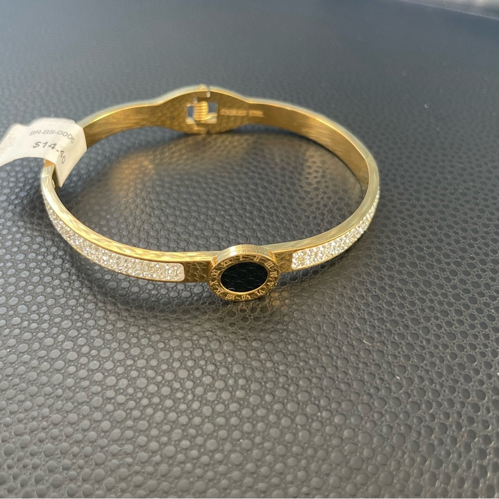Brazalete para acero inoxidable dorado